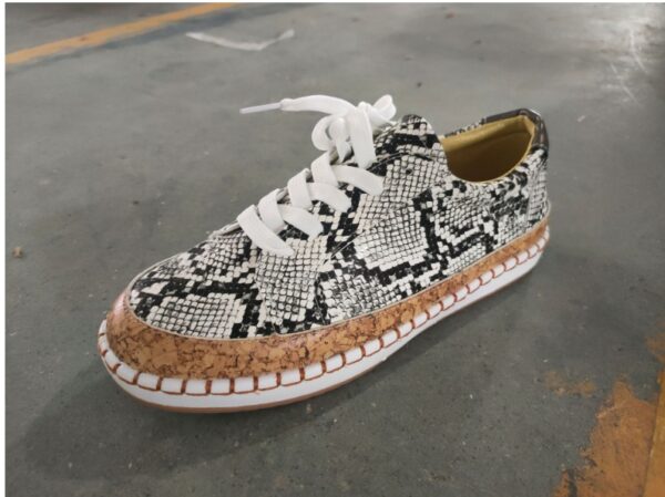 Platform Snake Print Fashion Casual Single Women Shoes - Image 2